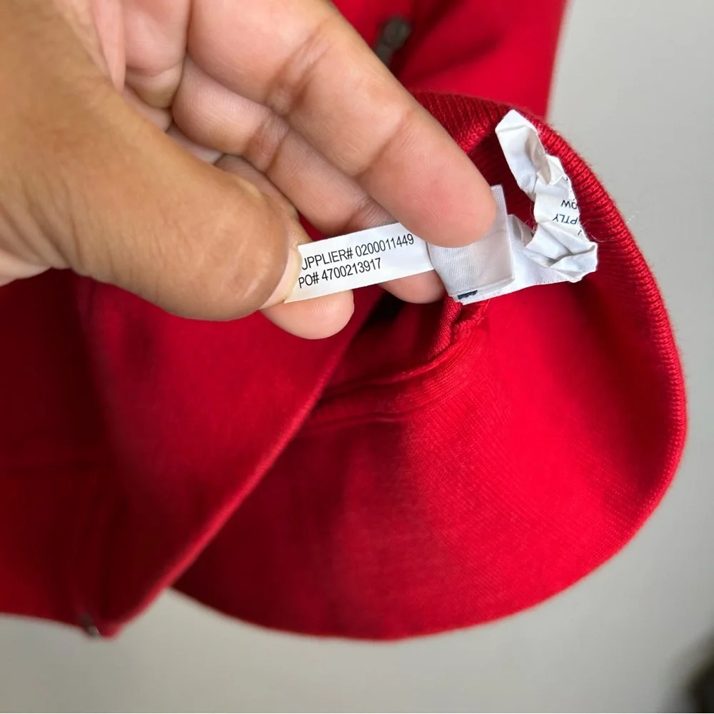 Polo Ralph Lauren Performance Contrast Tip Lightweight Red Full-Zip Track Jacket